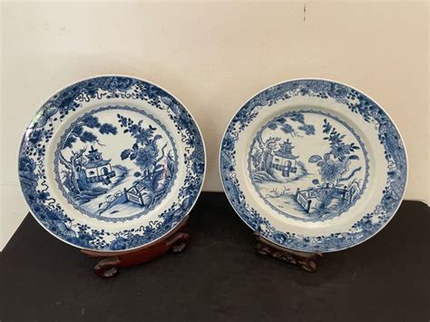 Assiettes Bleu Et Blanc Porcelaine Chine Catawiki