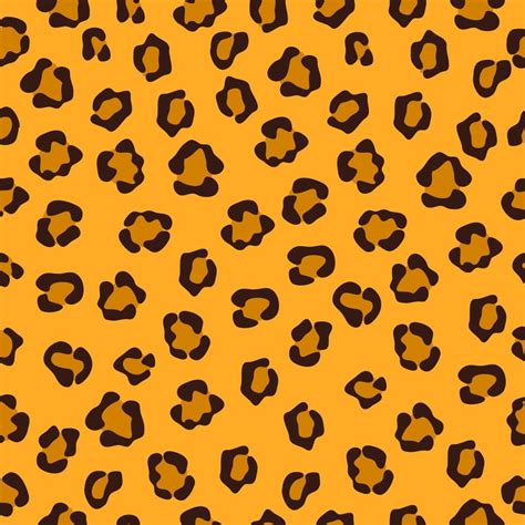 Leopard skin seamless pattern background. Vector illustration in ...