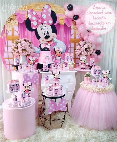 Decora O Minnie Rosa Elo Produtos Especiais