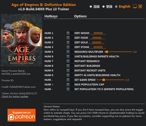 Age Of Empires Ii Definitive Edition Trainer Build Fling