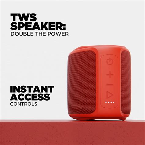 Buy BoAt Stone 350 10W Bluetooth Speaker Red Mono Channel