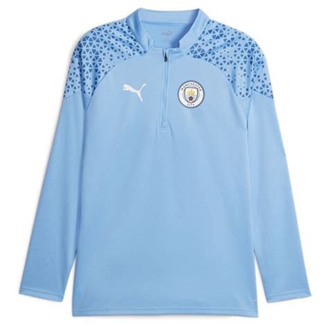 Manchester City Trainingsshirt Kwartrits Blauw Wit Unisportstore Nl