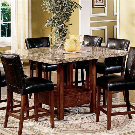 39 Elegant Granite Dining Room Table Ideas | Table Decorating Ideas