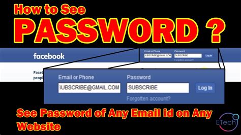 How To See Password Of Any Email Id On Any Website Youtube