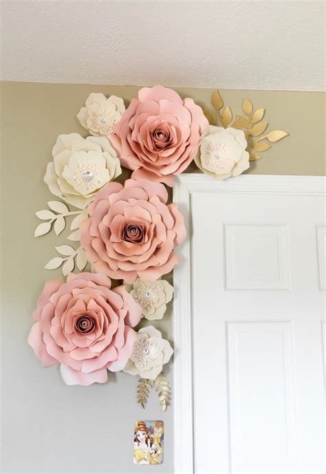 10 Paper Flower Wall Decoration