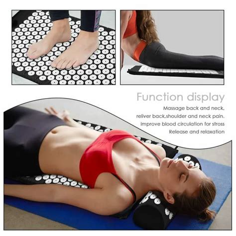 Acupressure Mat For Head Neck Back Pain Relief Foot Massage Cushion Pillow At Rs 1000 Unit