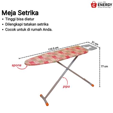 MEJA SETRIKA LIPAT BERDIRI Energy Bali