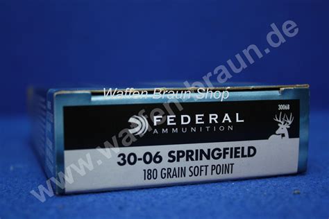 Waffen Braun Jagd Sportartikel Büchsenmacherbetrieb Federal 30 06 Springf180gr Soft Point