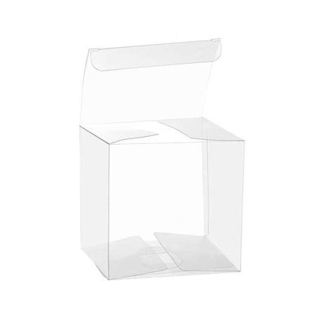 50 pièces boîte cadeau transparente boîte d emballage en plastique PVC