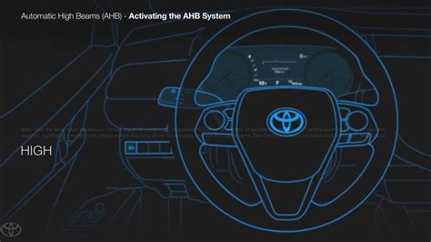 How To Turn On The Automatic High Beams Toyota Youtube