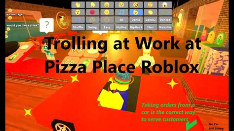 Roblox Work At Pizza Place Trolling Youtube