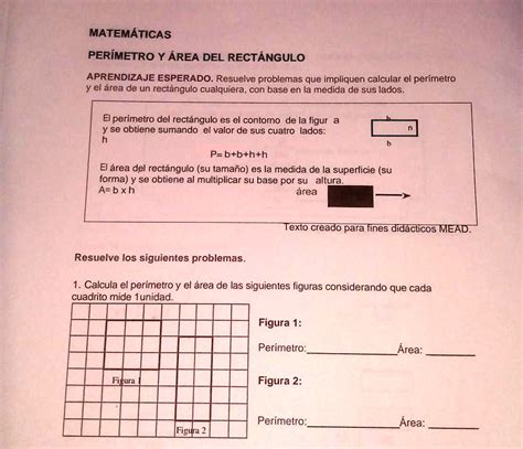 SOLVED ayudenme plis es de matemáticas MATEMÁTICAS PERIMETRO Y ÁREA