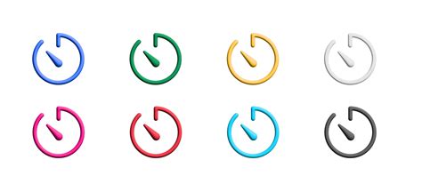 Free timer icon set, colorful symbols graphic elements 17185390 PNG ...