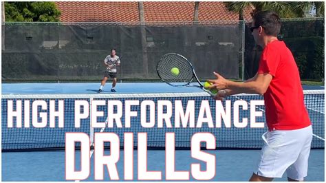 High Performance Baseline Tennis Drills To Improve Tennis Movement And