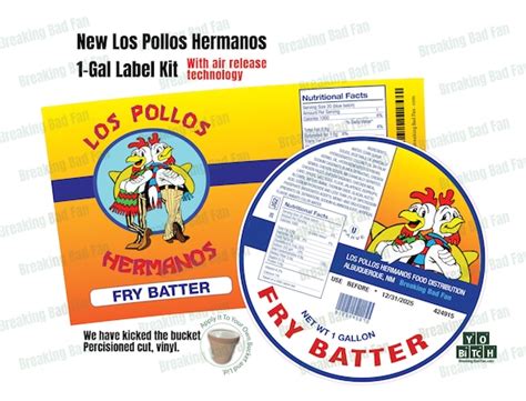 Breaking Bad Los Pollos Hermanos Large 8 Tall Fry Batter Etsy Ireland