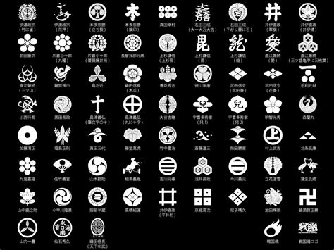 Family crest of the Samurai Glyphs Symbols, Wiccan Symbols, Japanese ...