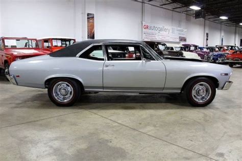 1968 Chevrolet Nova Ss 7510 Miles Silverblack Coupe 350cid V8 Muncie M