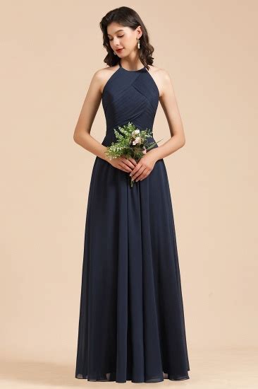 Elegant A Line Sleeveless V Neck Ruffle Chiffon Lace Bridesmaid Dresses