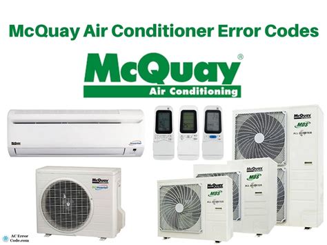 Mcquay Air Conditioner Error Codes Quick Solutions