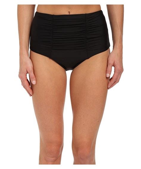 Women S Classic Surf Aloha Brazilian Coverage Cheeky Swimsuit Bikini Bottom Black CZ12N8THTSP