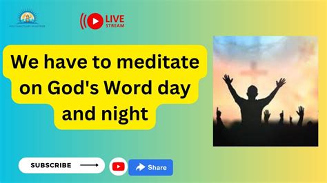 We Have To Meditate On God S Word Day And Night By Ps Kuldeep Youtube