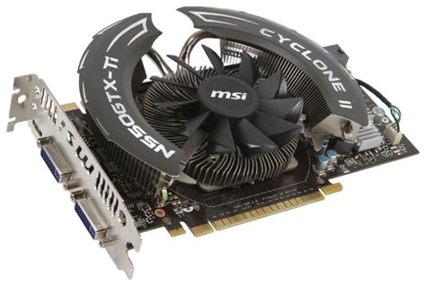 Видеокарта Msi Pci E Geforce Gtx550 Ti 1gb Ddr5 N550gtx Ti Cyclone Ii 1gd5 Oc купить в