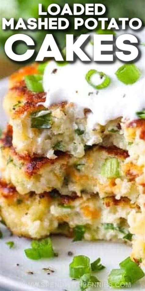 Loaded Mashed Potato Cakes