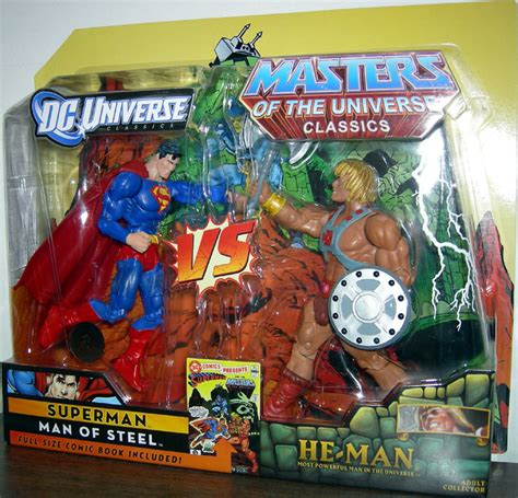 Superman vs He-Man Action Figures Mattel