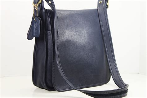 Leather Navy Blue Handbags | semashow.com