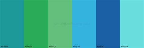 Green Blue Color Palettes Aesthetic Color Palette