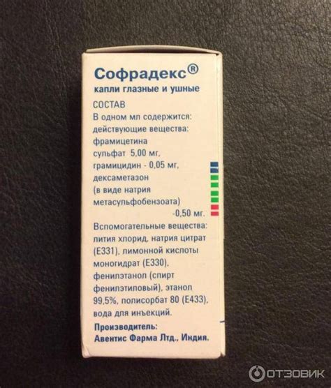 “Софрадекс”: инструкция по применению капель для лечения заболеваний ...