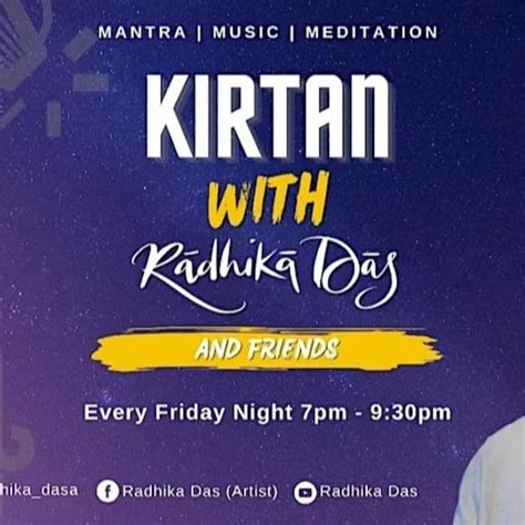 Kirtan With Radhika Das And Friends Tickets Buy And Sell Tickets Tour