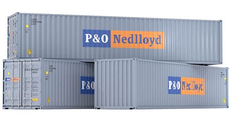 P O Nedlloyd Shipping Container D Model By Alpha Dst