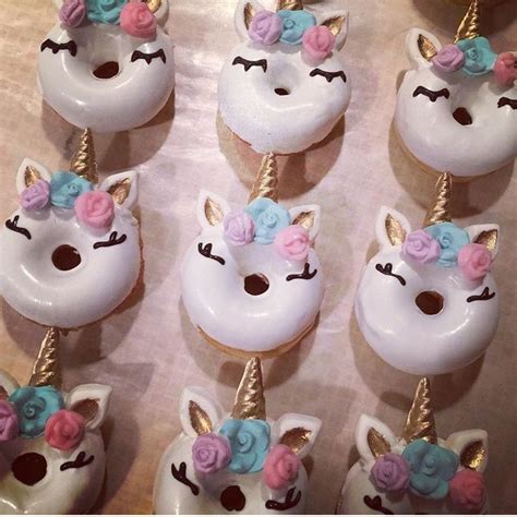 Unicorn Donuts Unicorn Donuts Cute Food Unicorn Theme