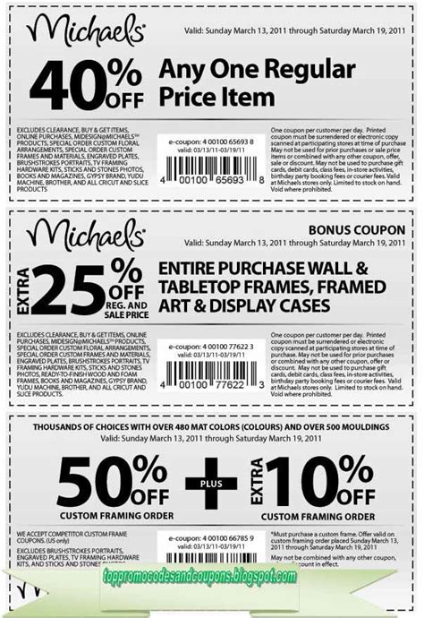 Free Promo Codes and Coupons 2021: Michaels Coupons