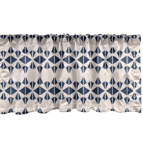 Abstract Window Valance Pack Of 2 Continuous Triangle Arrangement