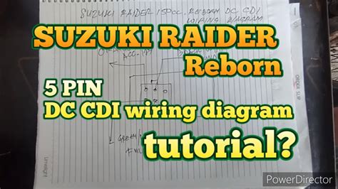 SUZUKI RAIDER Reborn 5 Pin DC CDI Wiring Diagram Tutorial YouTube