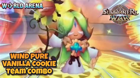 Wind Pure Vanilla Cookie Team Combo In World Arena Summoners War