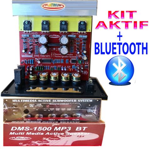 Jual Kit Modul Power Amplifier Dms Bluetooth Mic Subwoofer