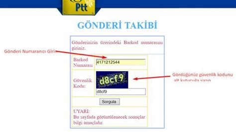 PTT Kargo Barkod Numarası Sorgulama Nasıl Yapılır