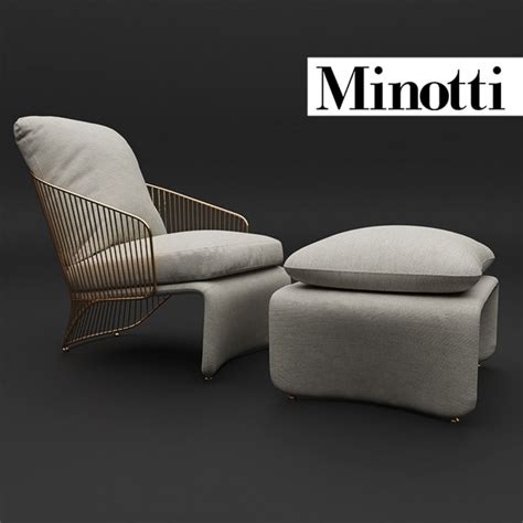 Minotti Colette Armchair 3d Model Price Render Rendering 3dmodels