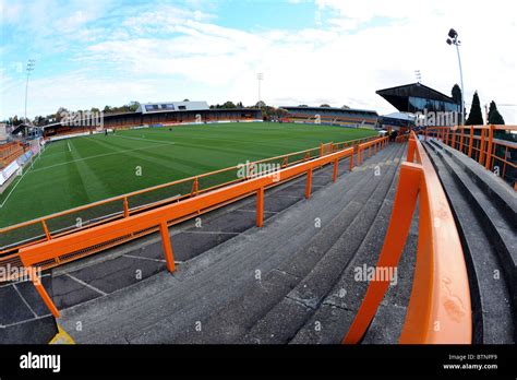 View inside Underhill Stadium, home of Barnet Football Club Stock Photo ...