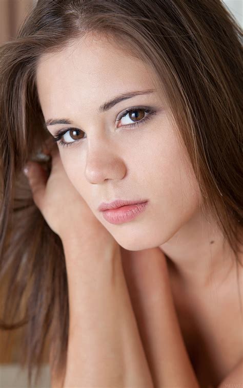 Hd Wallpaper Woman S Face Mark Ta Stroblov Pornstar Brunette