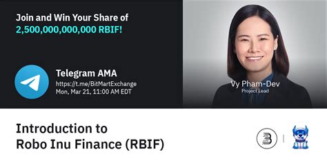 Bitmart Exchange On Twitter Join Us Roboinufinance Am Edt On Mar