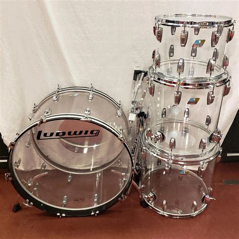 Used Ludwig Vistalite Drum Kit Clear Musicians Friend