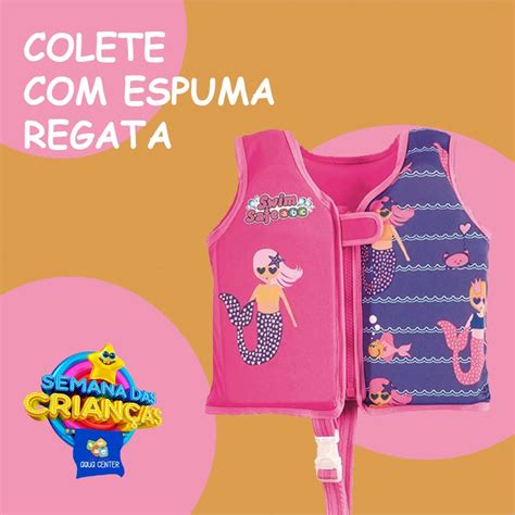 Colete Salva Vidas Espuma Sereia Infantil 18 Kg Shopee Brasil