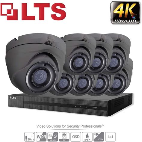 LTS 8CH 5MP 4K AHD TVI CVI CVBS IP 5 In 1 CCTV DVR Security Camera