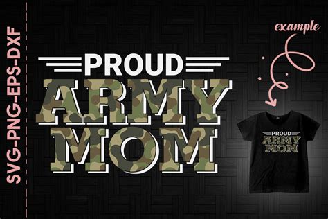 Proud Army Mom Mother S Day By Utenbaw Thehungryjpeg