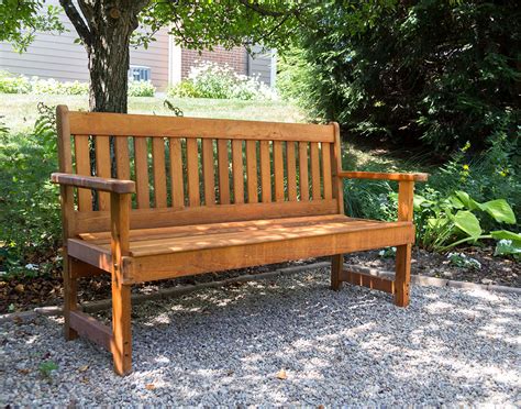 Red Cedar English Garden Bench