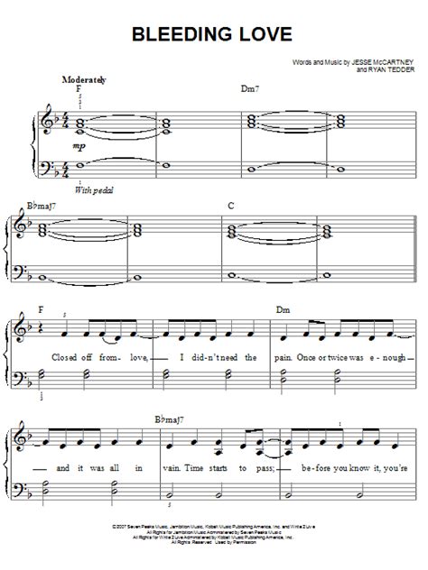 Bleeding Love | Sheet Music Direct